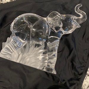 Vintage Lenox elephant glass figure 1992